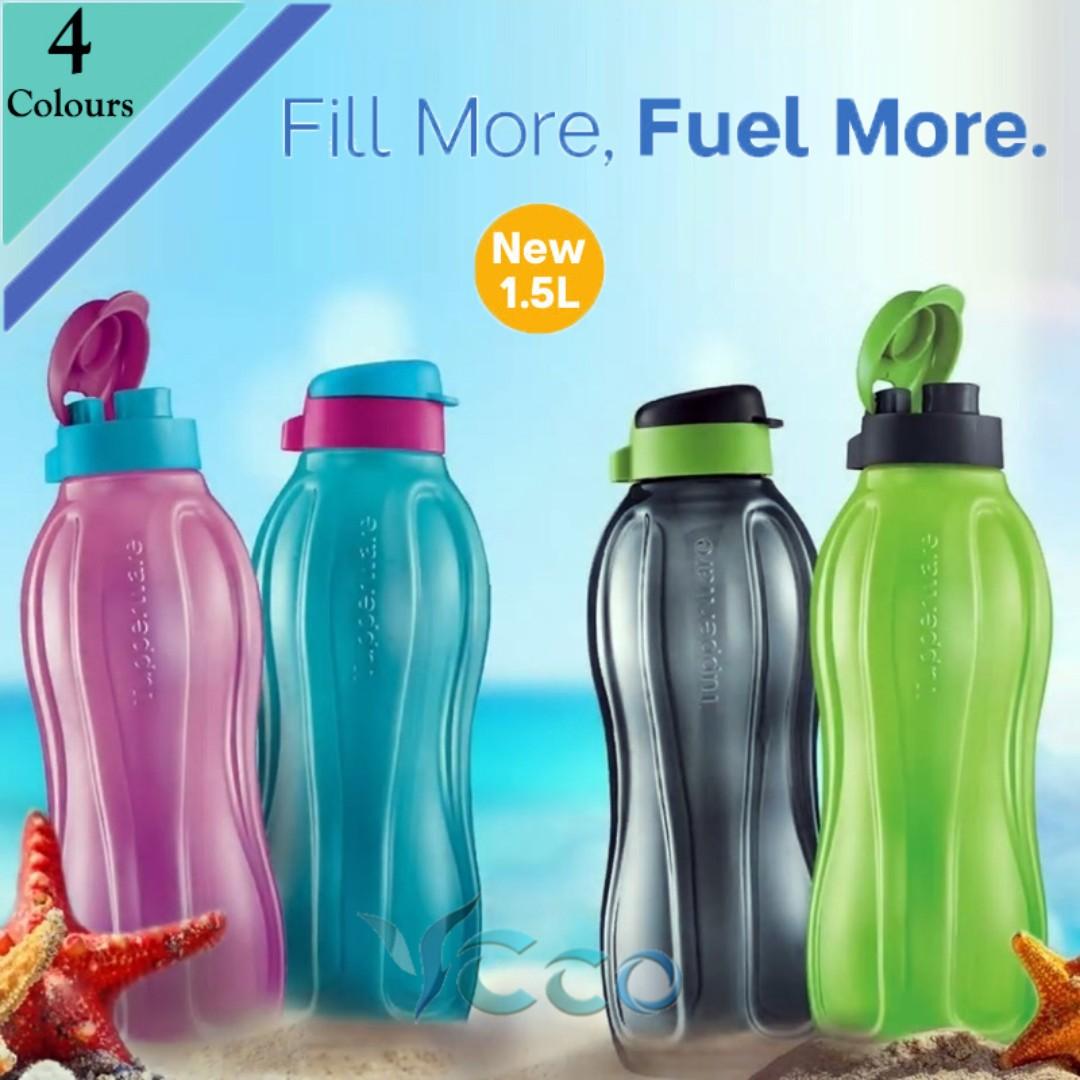 Tupperware Eco Water Bottle Flip Top Cap 1 5l Home Appliances Kitchenware On Carousell