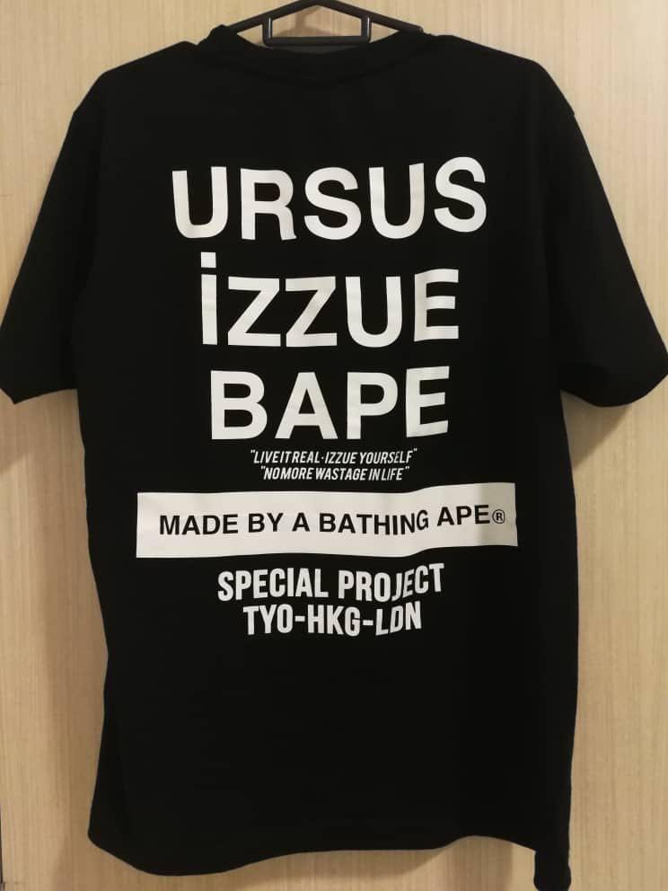 URSUS X BAPE X IZZUE Bathing Ape tee, Men's Fashion, Tops & Sets ...