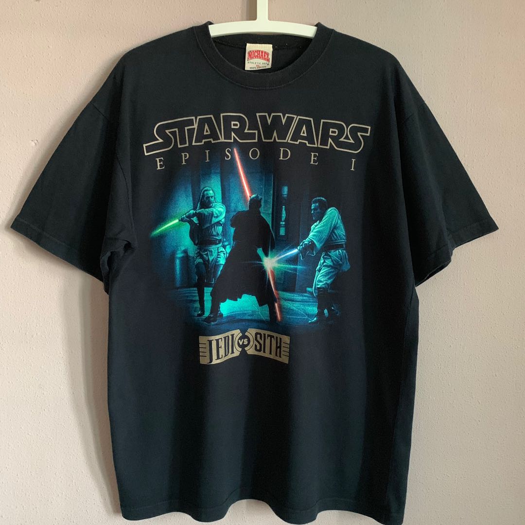 Vintage Star Wars Episode I Jedi vs Sith Tee vtg shirt, Men's