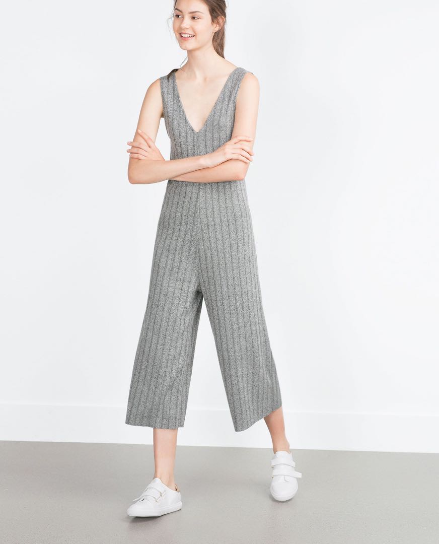 Zara sales grey jumpsuit