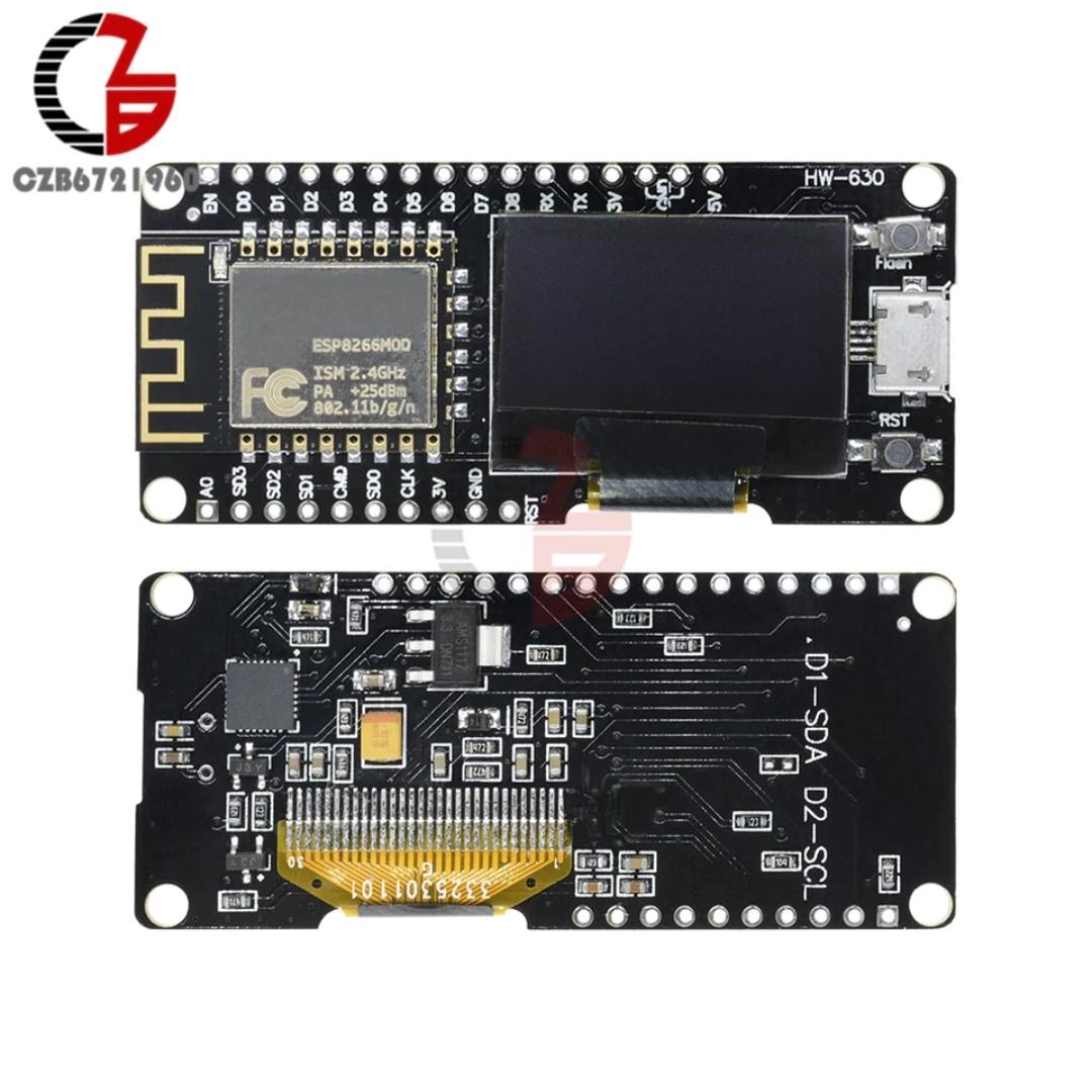 0.96 Inch OLED Display Wemos ESP8266 ESP-12F ESP12F CP2102 Wireless ...