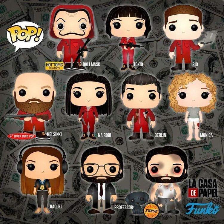 Money heist funko pops discount
