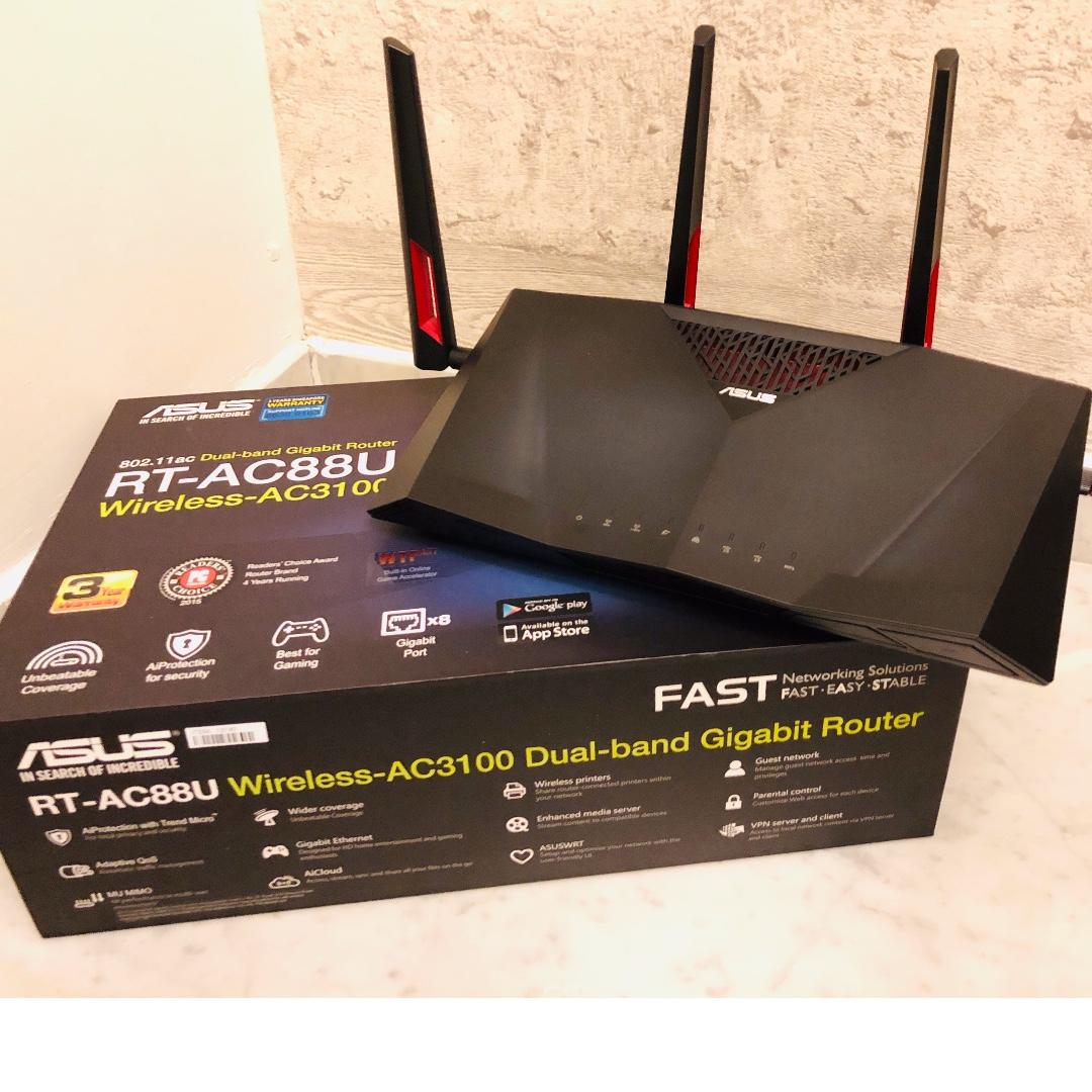 Asus RT-AC88U Router, Computers & Tech, Parts & Accessories on Carousell
