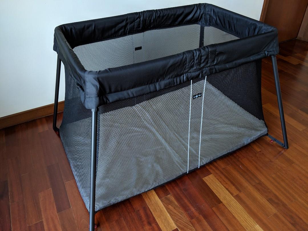 Baby Bjorn Travel Cot Black On Carousell