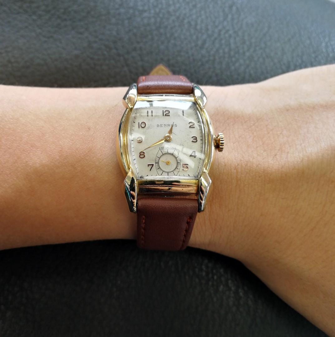 Benrus Endurable 1940s Art Deco Watch (Swiss Made), Women's Fashion ...