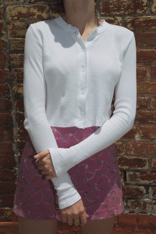 brandy melville georgia thermal top, Women's Fashion, Tops, Other Tops