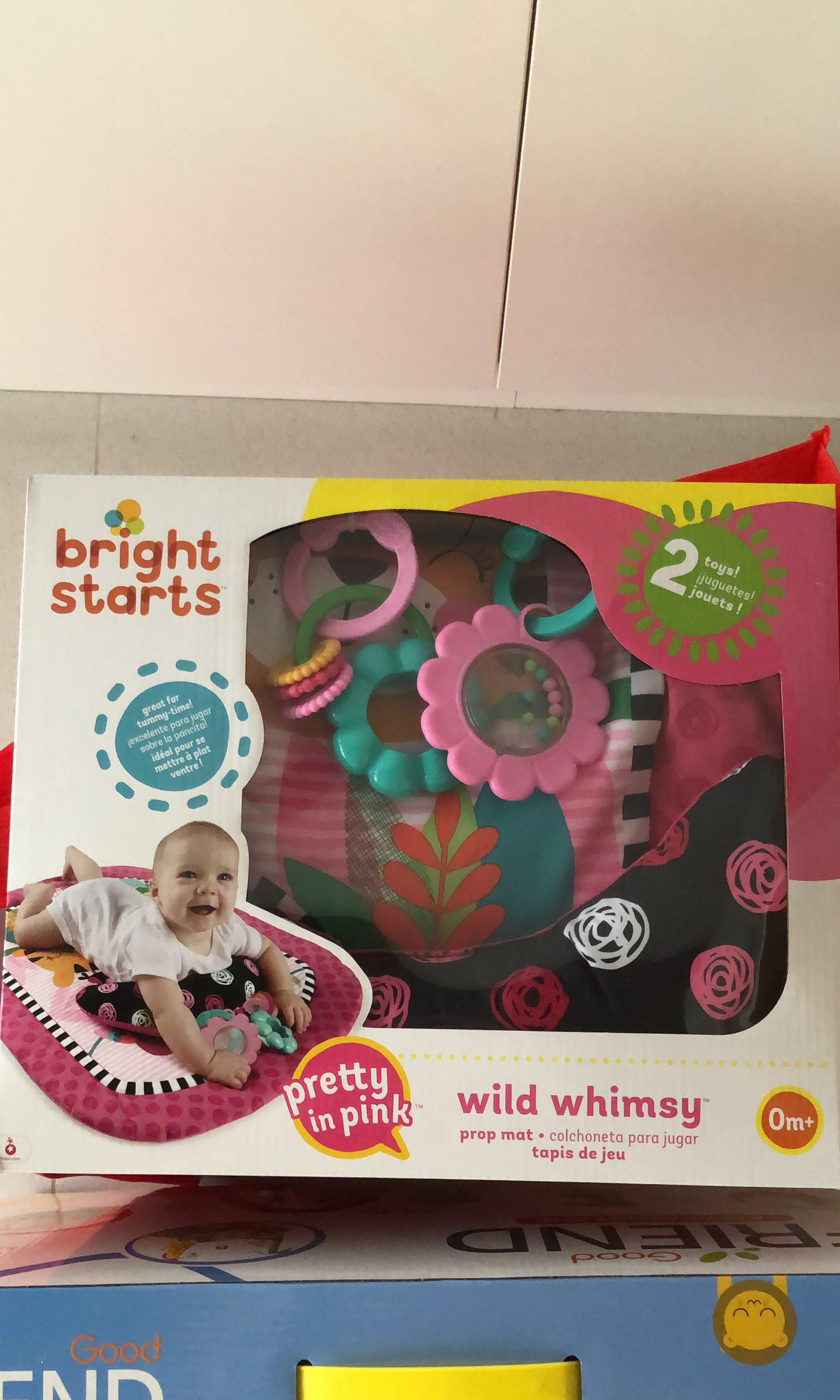 Bright Starts Wild Whimsy Prop Tummy Time Mat New And Unused