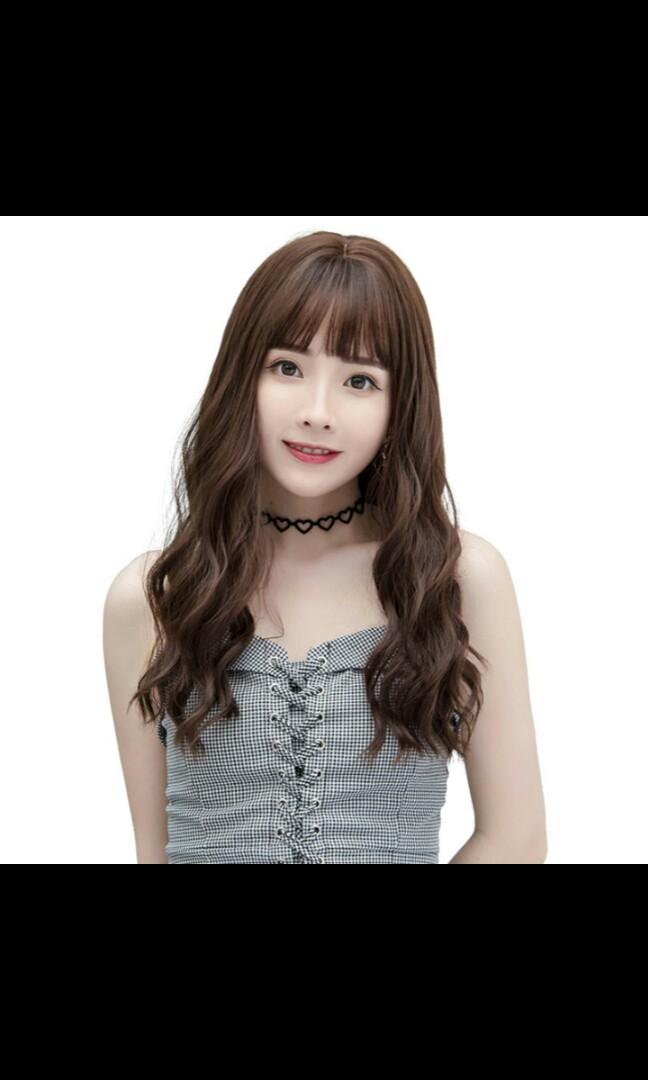 No Instocks Preorder Korean Natural Air Bangs Wavy Corn Hot
