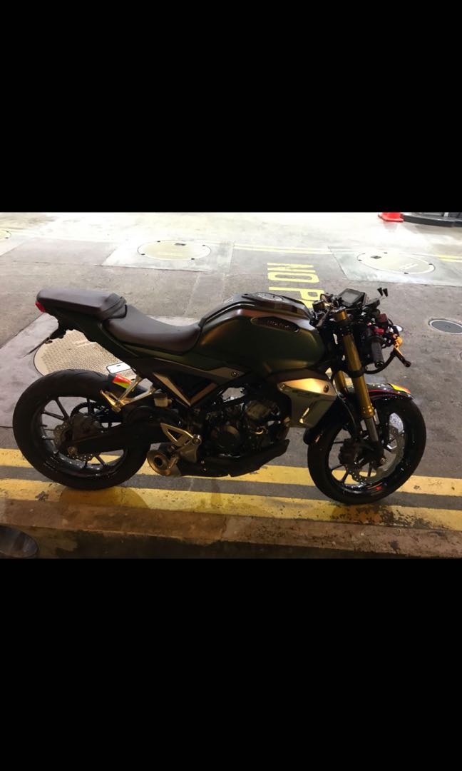 Cafe racer Clips On handlebar CB150R Ex Motion, Motorcycles, Motorcycle