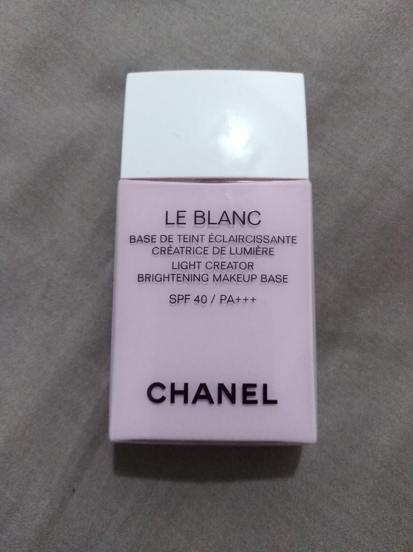 Chanel Le Blanc Light Creator Brightening Makeup Base SPF 40 / PA+++ in 40  Orchidee, Beauty & Personal Care, Face, Makeup on Carousell