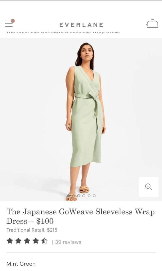 The japanese goweave discount sleeveless wrap dress