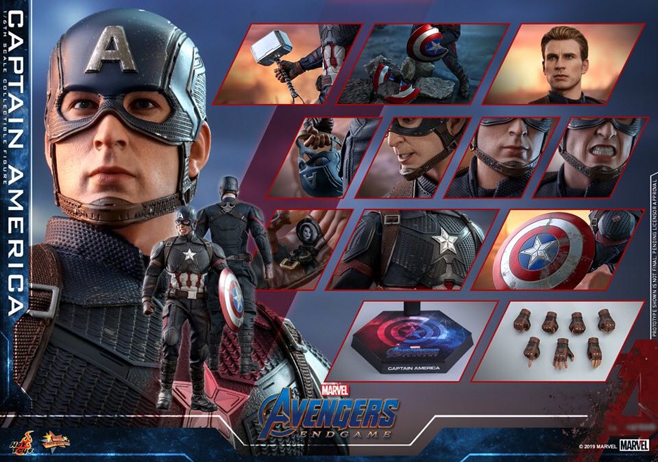 Flexi Pay Available Hot Toys Mms536 Avengers Endgame Captain America Toys Games Bricks Figurines On Carousell