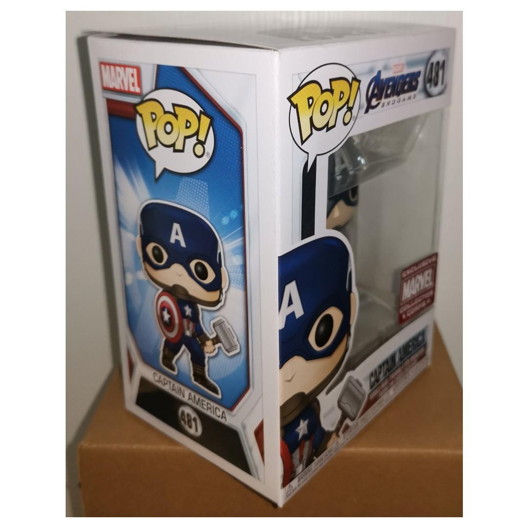 Funko Pop! Avengers Endgame Captain America with Mjolnir Marvel