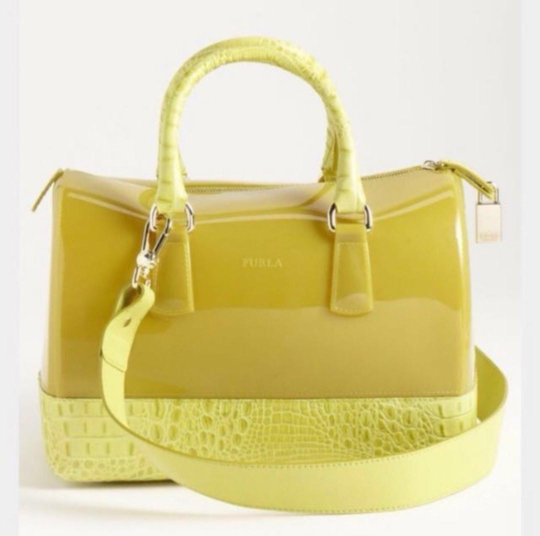 Furla lime green bag shop