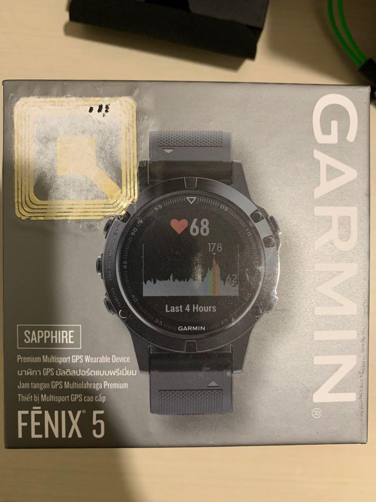 garmin fenix 5 start up