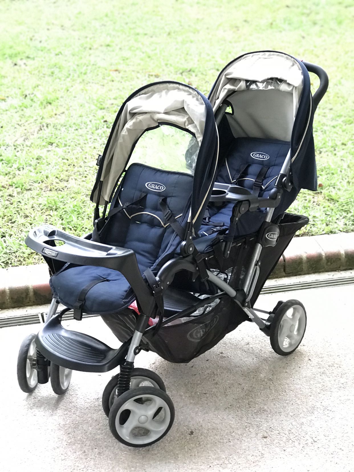 graco double stroller cover