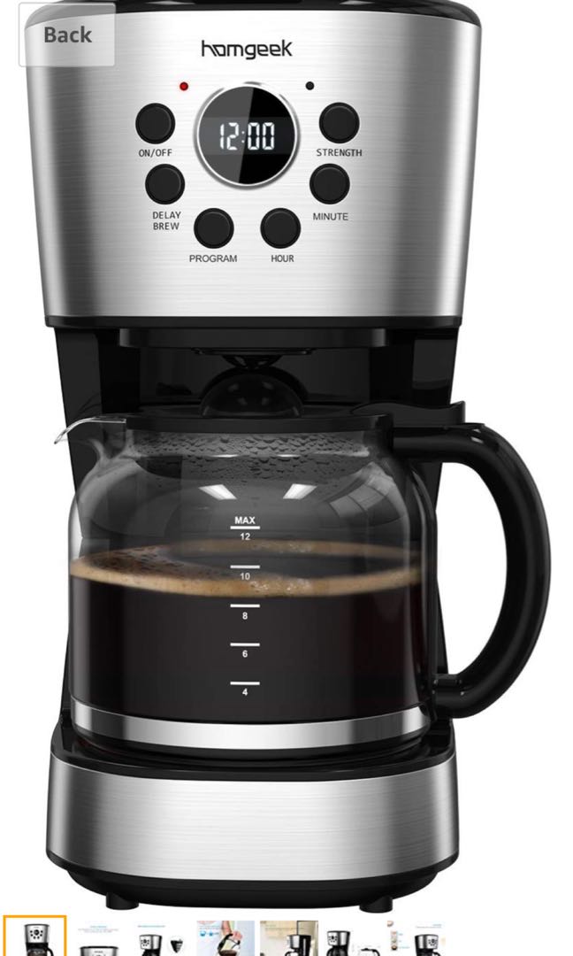 Homgeek Filter Coffee Machine Drip 