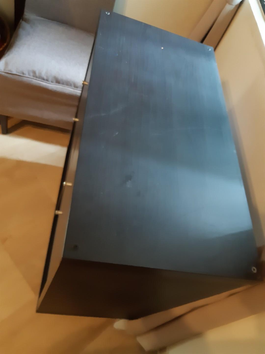 Ikea kallax brown shelf chest of drawers, Furniture & Home