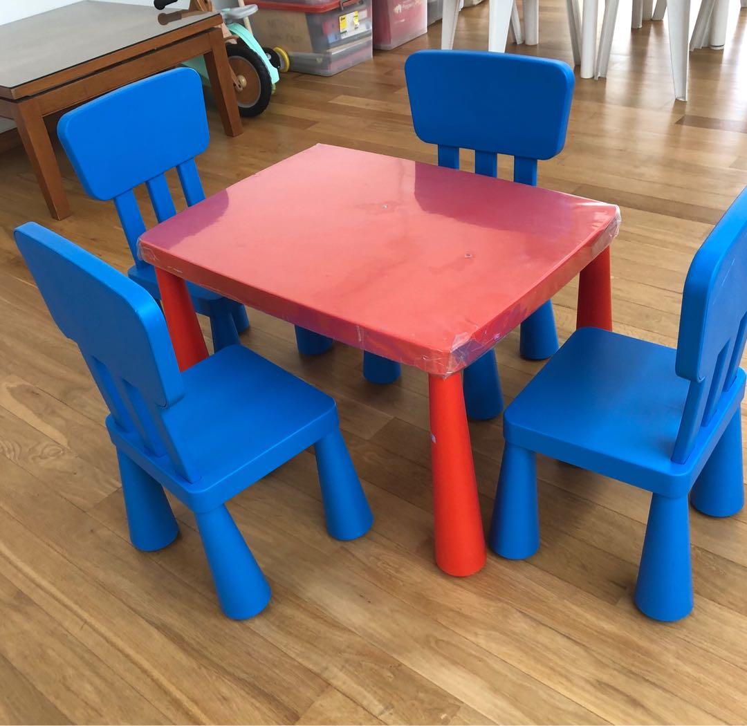 Ikea Kids Table And Chairs Furniture Tables Chairs On Carousell