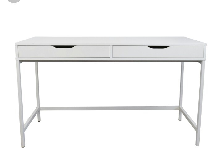 Ikea White Desk Table Rumah Perabot Perabot Di Carousell