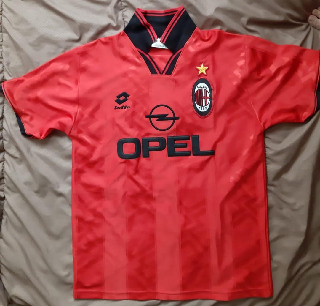 Ac milan lotto opel jersey clearance