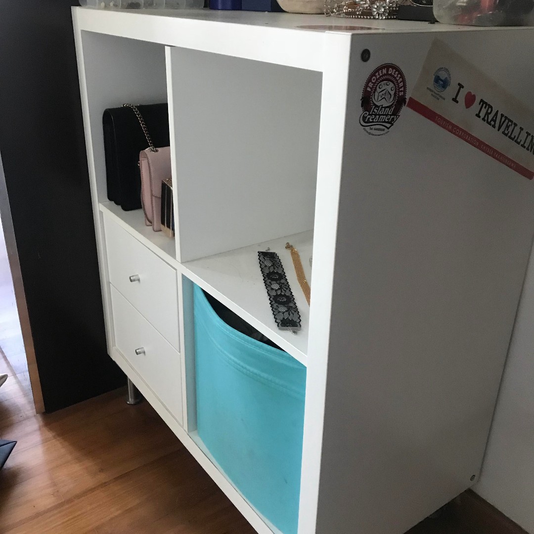 Kallax table, bedside tables and lamps, Furniture & Home Living