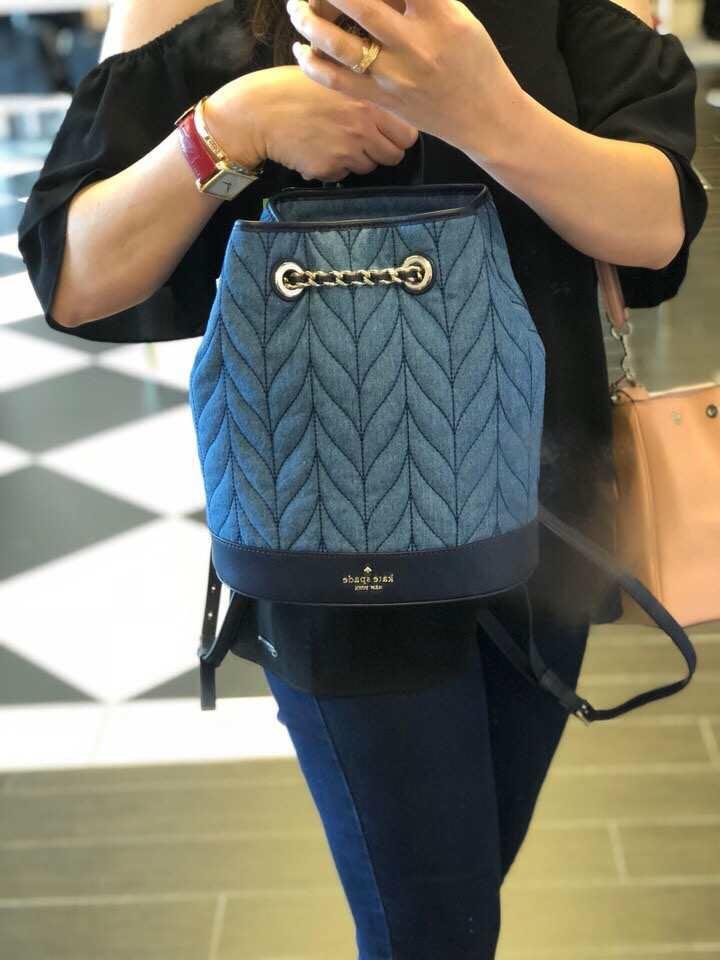 kate spade denim backpack