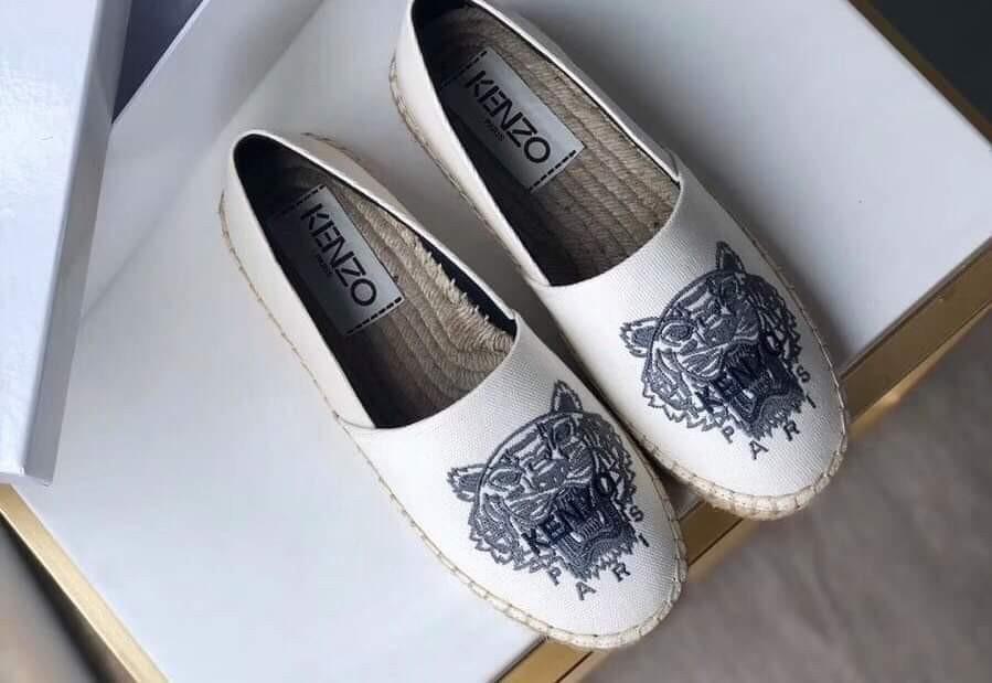 kenzo espadrilles white