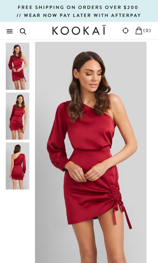 Kookai vangeline dress red shop