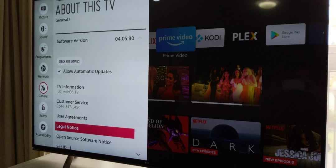 Lg 65 Inch Uhd 4k Tv With 3d Glasses Home Appliances Tvs