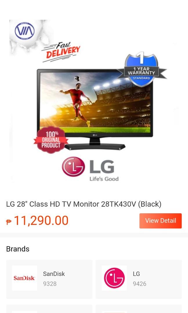 Lg tv 28 inch, TV & Home Appliances, TV & Entertainment, TV on Carousell