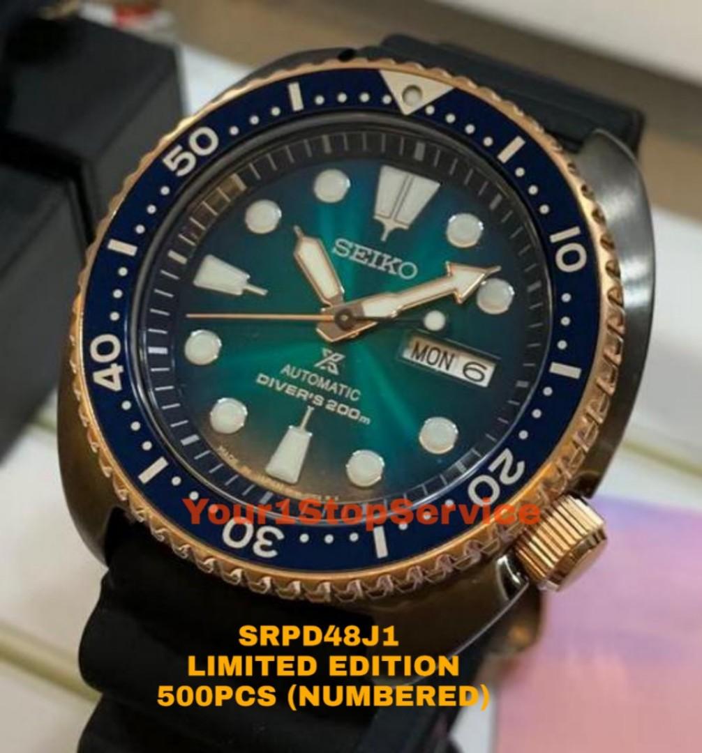 SOLD] New Seiko Prospex Turtle SPRD48/SRPD48J1 Made in Japan Limited Edition  500pcs, Mobile Phones & Gadgets, Wearables & Smart Watches on Carousell
