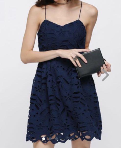 navy blue sundress