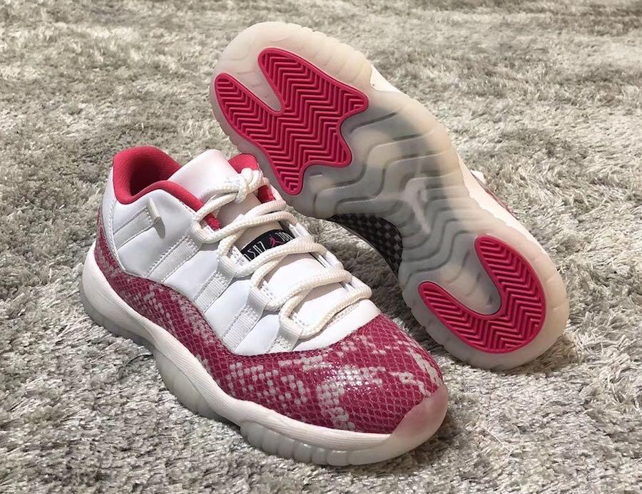 Jordan 11 retro 2024 low pink snakeskin