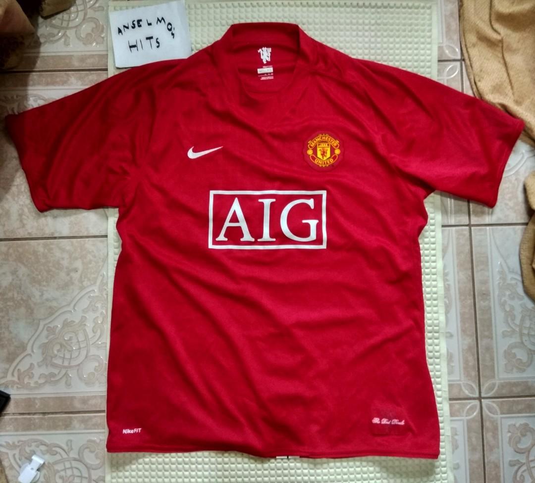 Nike Fit Dry Manchester United Aig The Red Devils Size Xl Sports Athletic Sports Clothing On Carousell