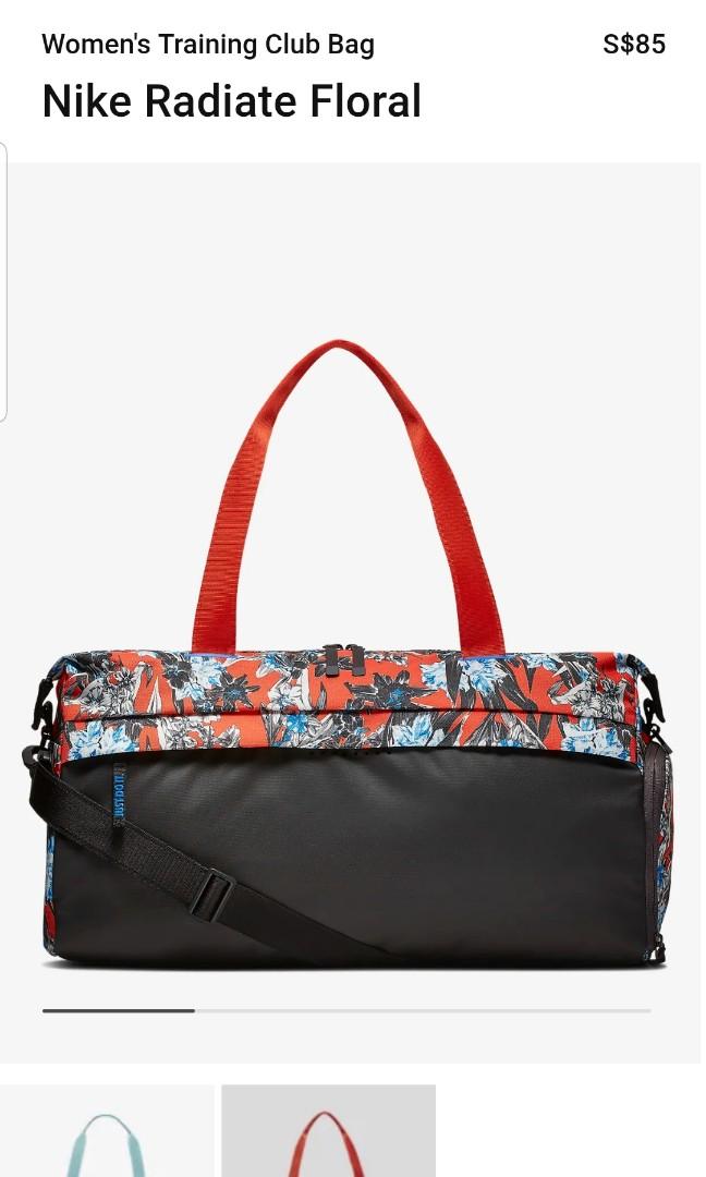 Nike floral gym bag hot sale