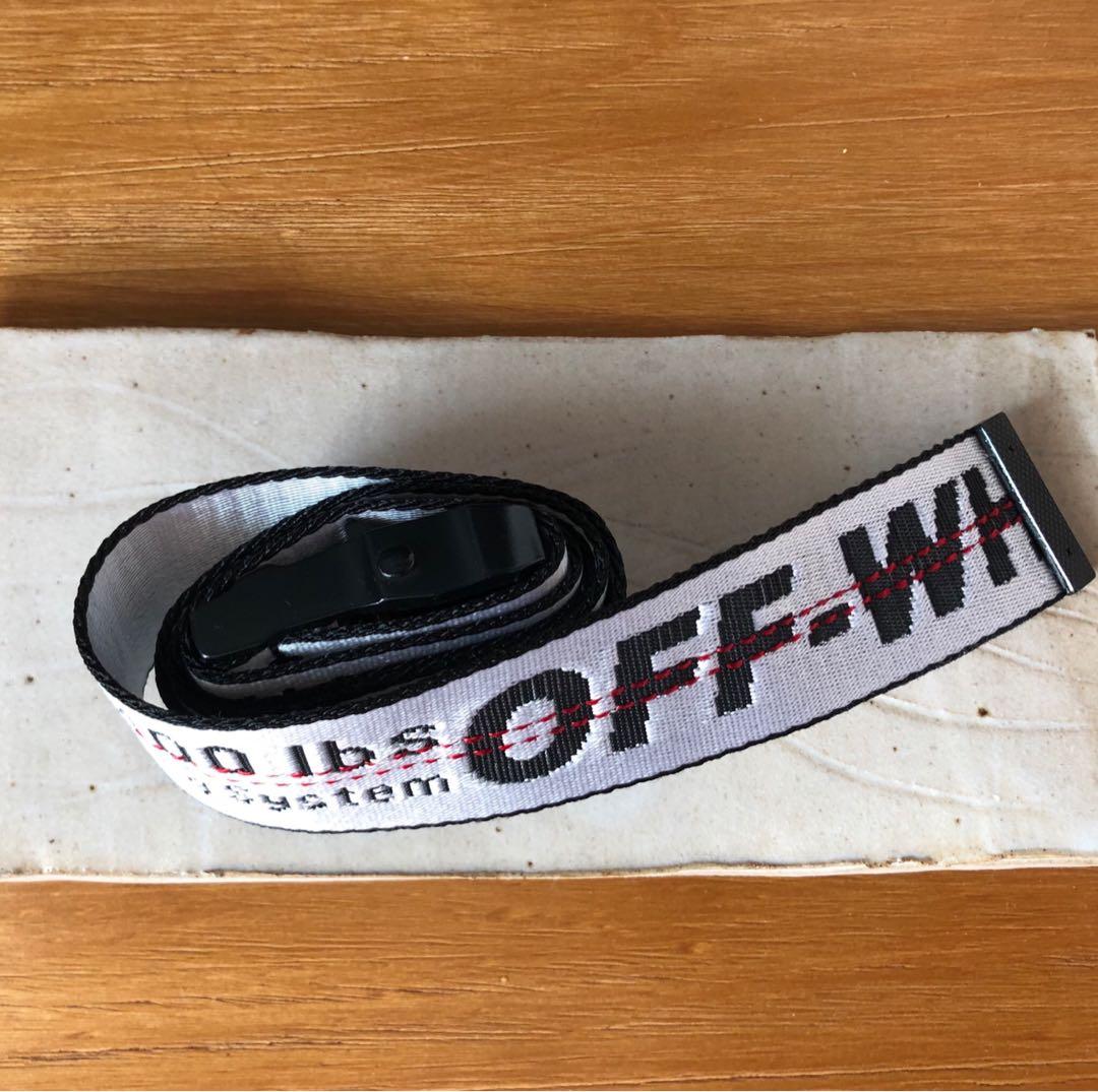 Off white white belt clearance
