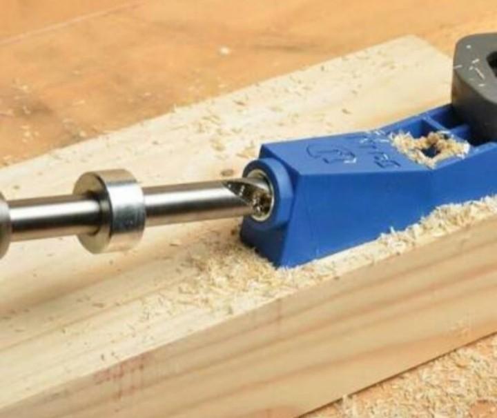 Original Kreg Pockethole Jig Mini Kit (Category: Construction Tools & Equipment) located in Manila. Submitted by raineshop77 (Listing ID 236006629, Image 2). Description: For drilling single pocket holes anywhere in 1/2" or thicker material, this portable jig kit comes with the mini jig, a 3/8" Kreg HSS step drill bit and a depth collar. Made from rigid, glass-reinforced nylon with a hardened steel bushing. Mini jig and drill bit also sold separa