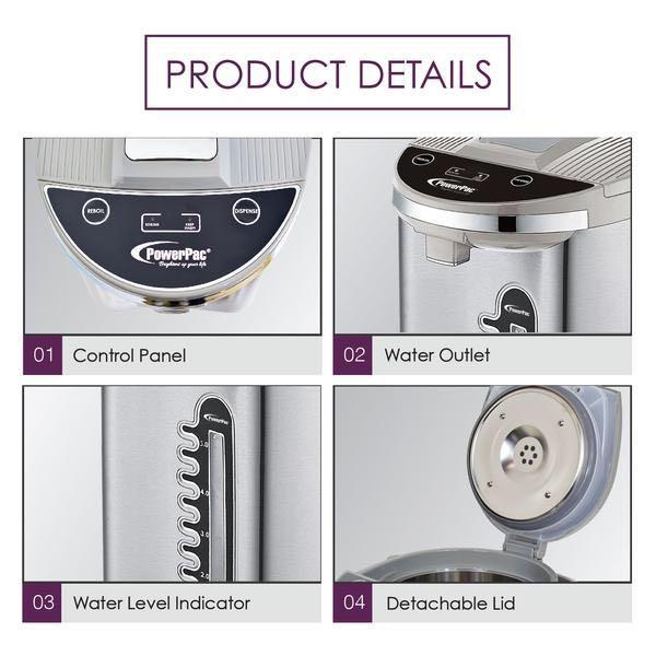 PowerPac 5L Electric Airpot with 2-way Dispenser and Reboil (PPA70/5 ...