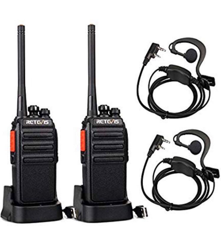 Retevis RT24 Walkie Talkie PMR446 License-free Professional Two Way Radio  16 Channels Walkie Talkies Scan TOT with USB Charger and Earpieces (Black,  Pair), Mobile Phones  Gadgets, Walkie-Talkie on Carousell