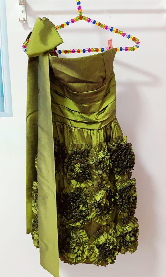 shawl over cocktail dress