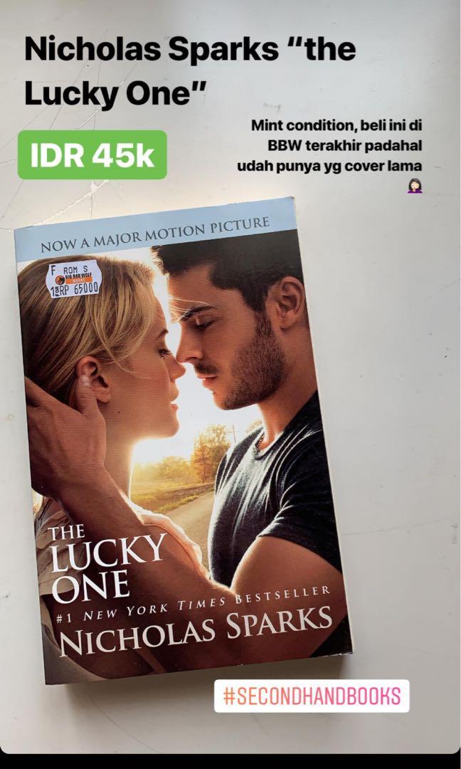 The Lucky One By Nicholas Sparks English Books Stationery Books On Carousell