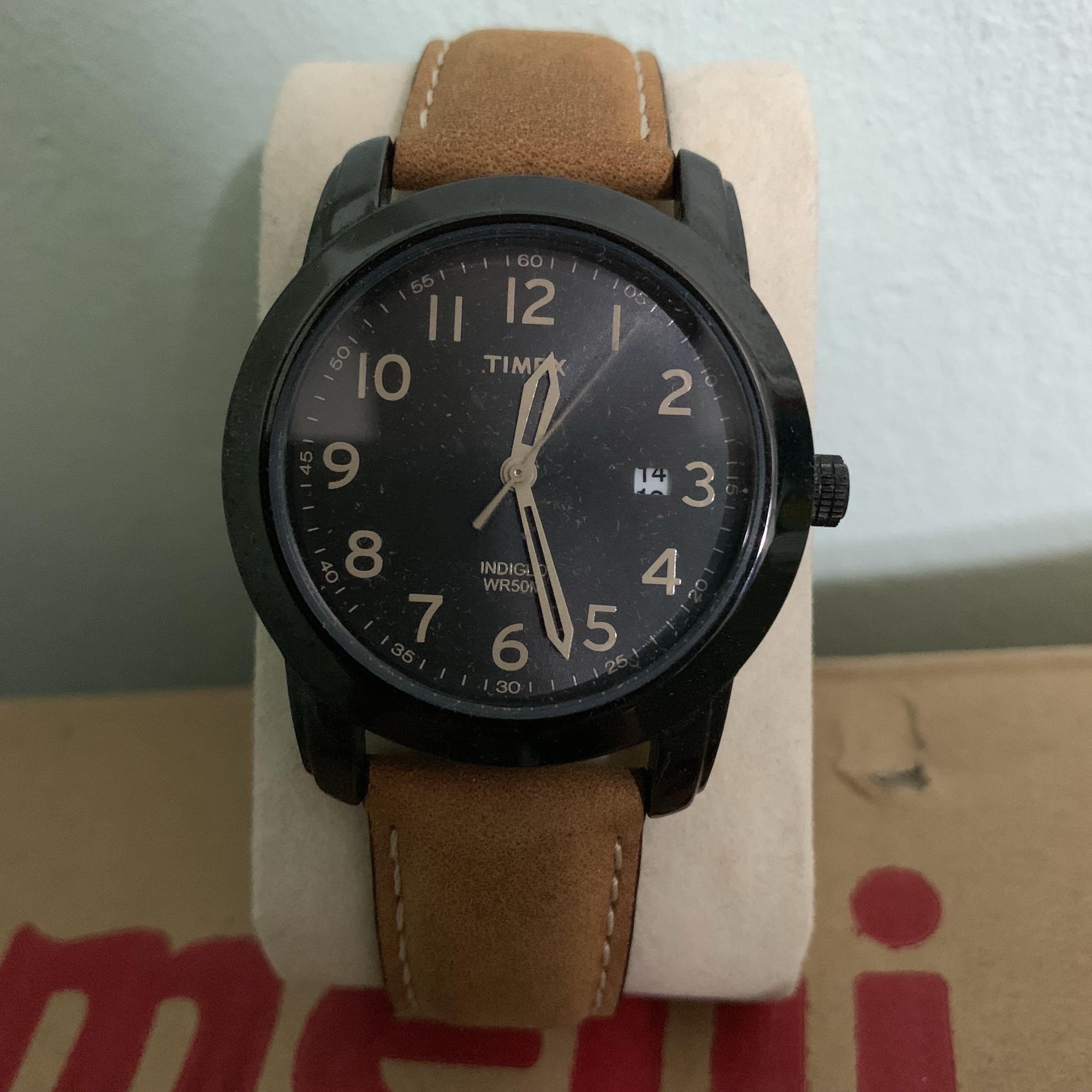 Timex Leather Watch for Men Men s Fashion Watches Accessories Watches on Carousell