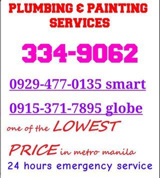 Quezon city affordable plumbing tubero declogging painting plumber barado services