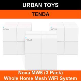 Tenda Nova MW6 (3 Pack) / AC1200 Whole Home Mesh WiFi System / Wide Coverage / Dual Band 2.4GHz & 5GHz