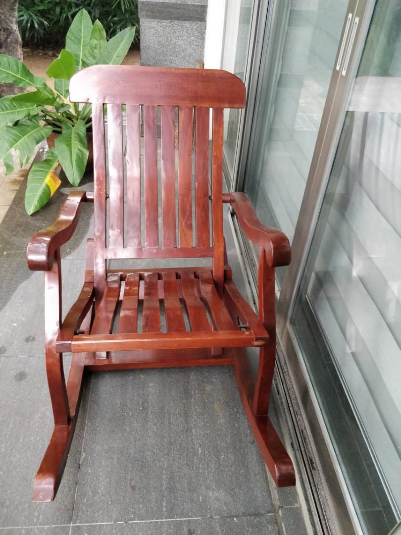 Antique Rocking Chair (Category: Chairs) located in Makati City. Submitted by silversummer1 (Listing ID 236250566, Image 1). Description: Antique Rocking Chair Adult size Good quality. Bought 7 years ago. No longer need it. Please pick up only. Or buyer can arrange for Lalamove or any service that will take it. Thanks..