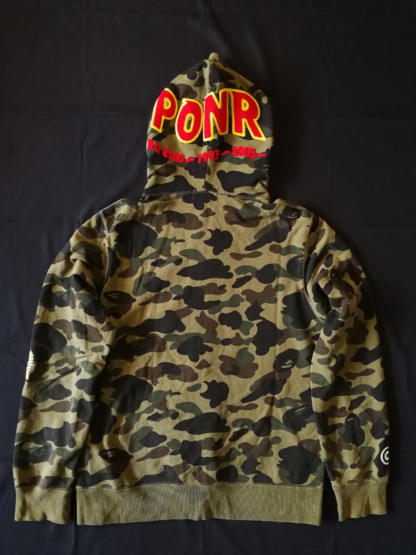Bape ponr shark hoodie green online