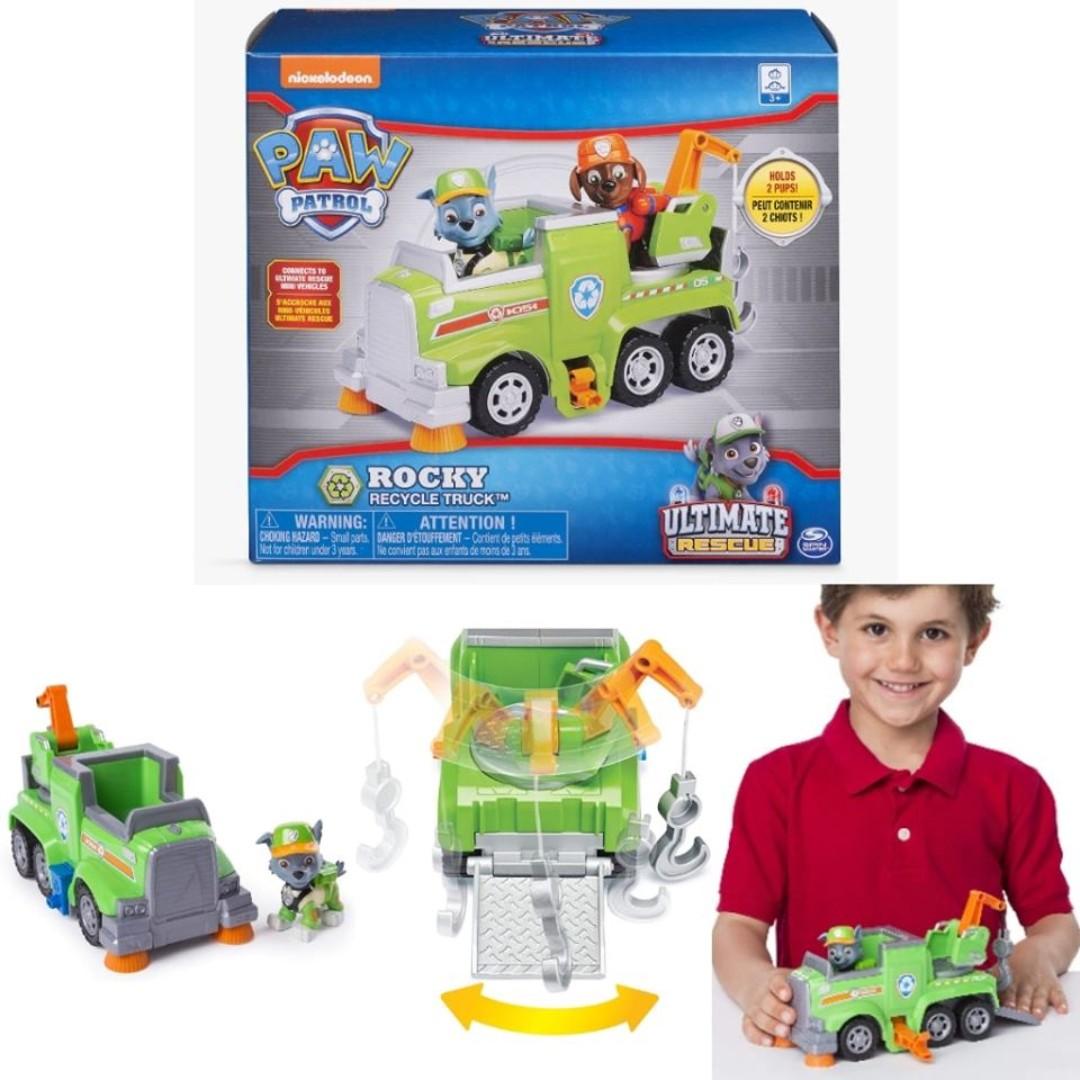 paw patrol ultimate rocky recycling truck