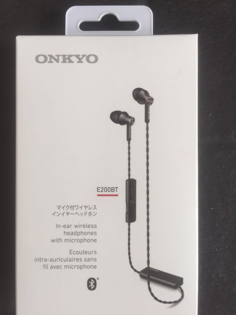 Brand new Onkyo Bluetooth earpiece E200BT, Audio, Earphones on