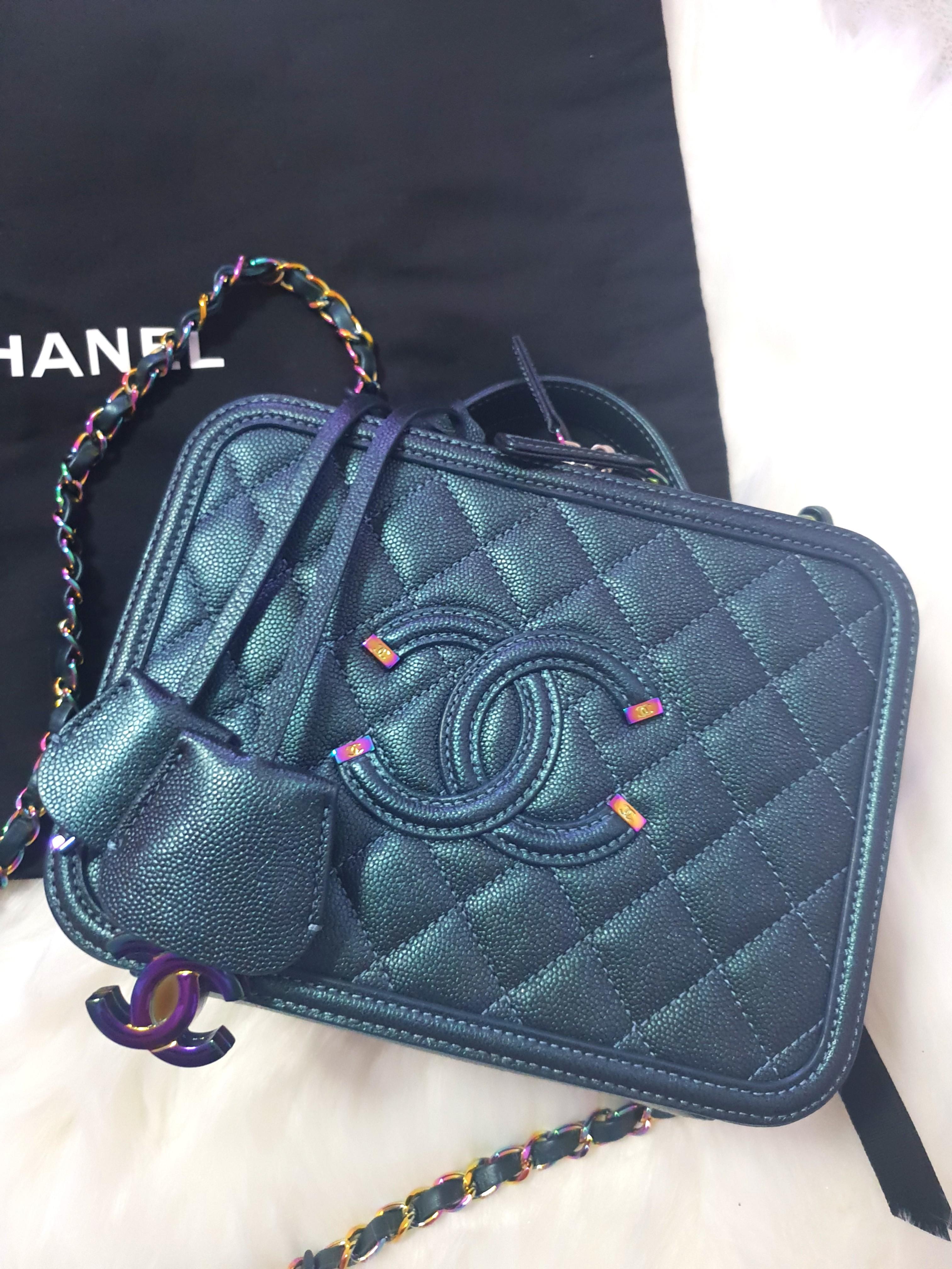 Chanel iridescent outlet vanity case